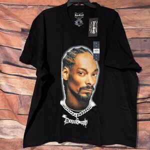 Snoop Dogg Dogg Supply Men's 3XL Graphic T-Shirt Hip Hop Portrait Black Tee NWT